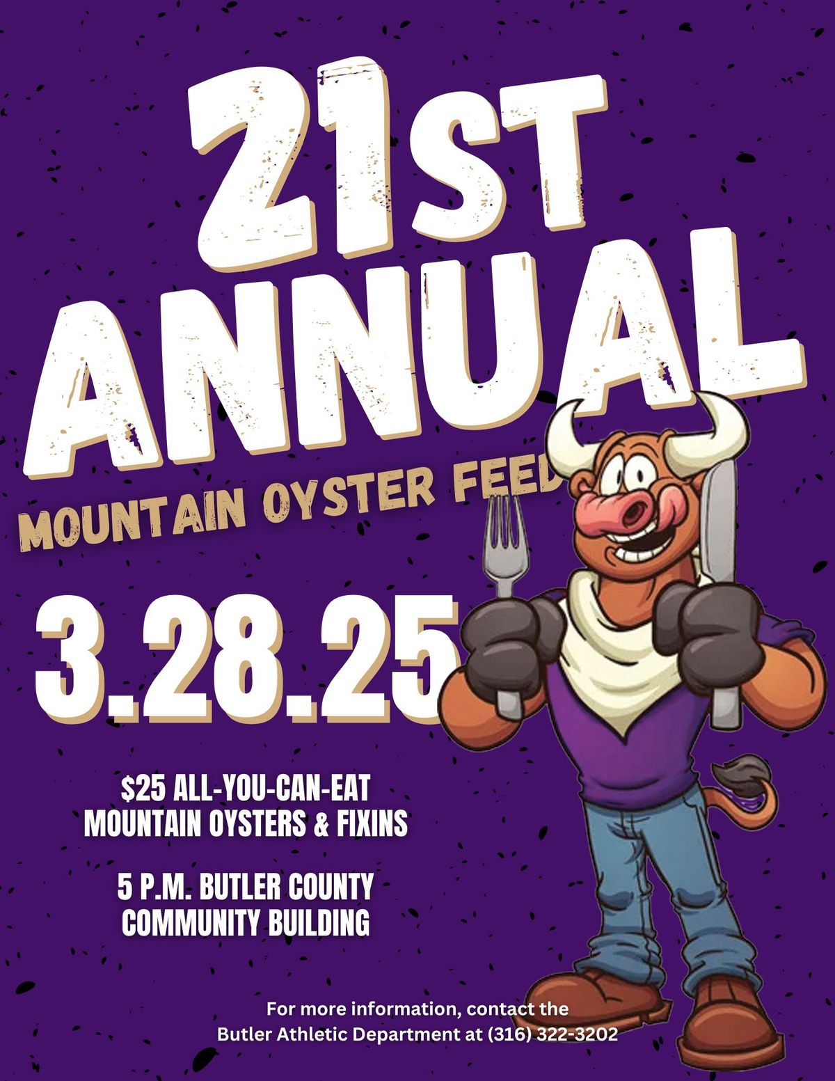 21st Annual Butler Grizzlies Mountain Oyster Feed