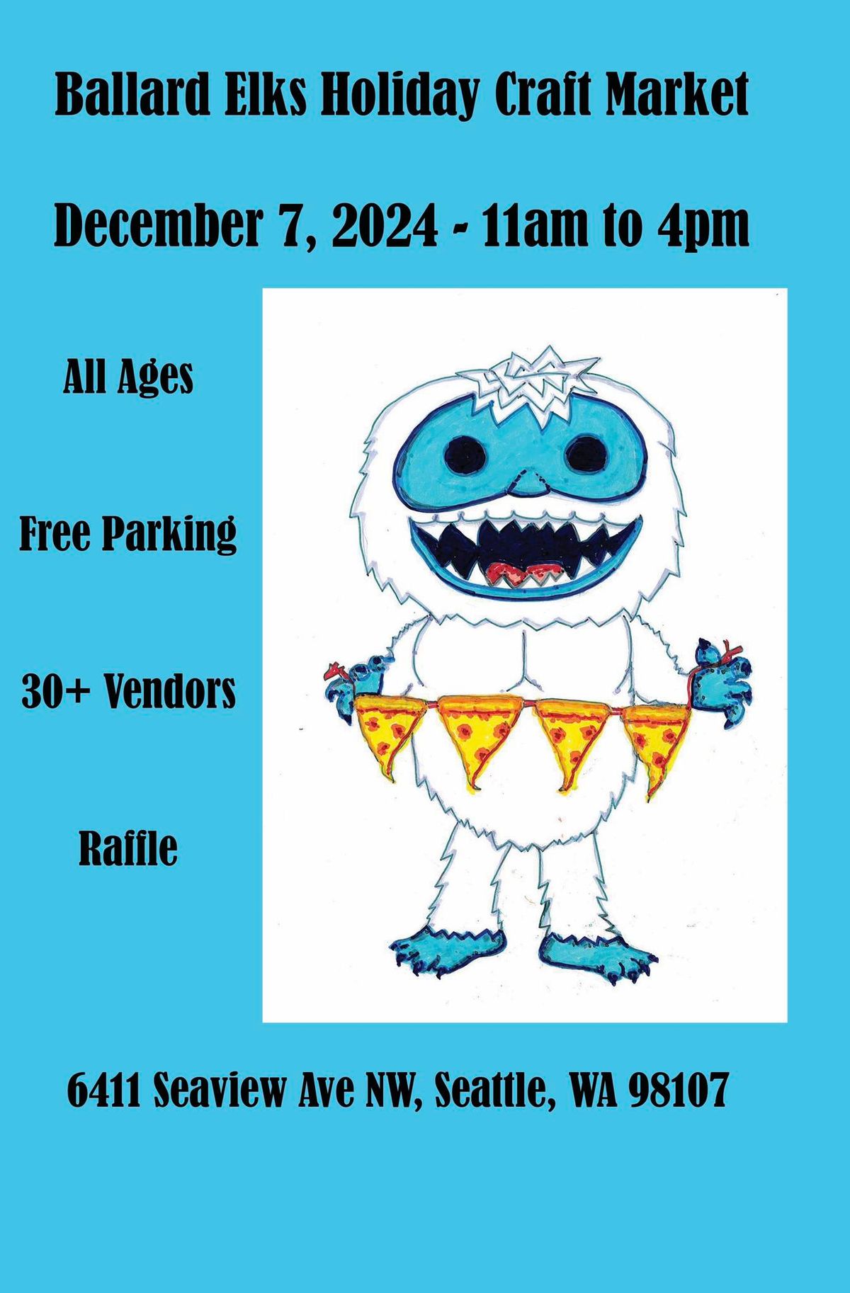 Ballard Elks#827 8th Annual Holiday Market & Ballard Food Bank Drive