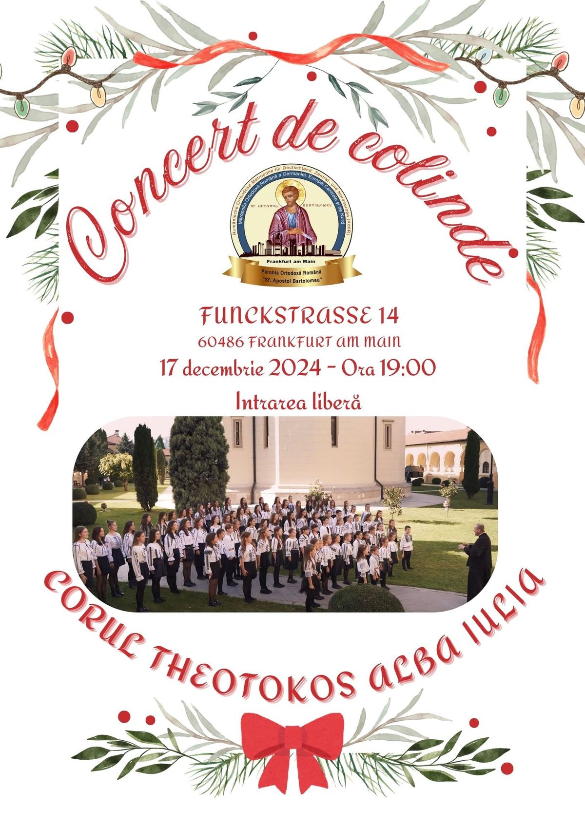 Concert de colinde Corul de copii Theotokos din Alba Iulia