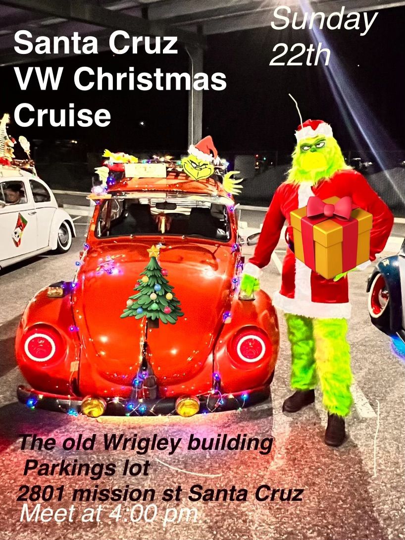 Santa Cruz Vw Christmas lights cruise