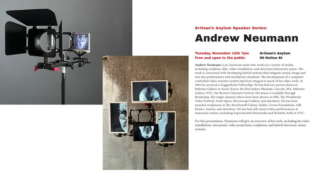 Artisan\u2019s Asylum Speaker Series: Andrew Neumann