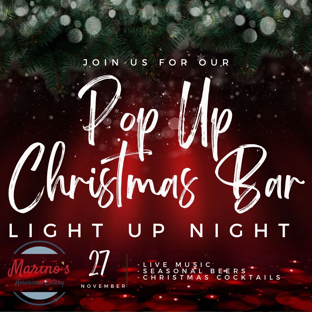 Pop Up Christmas Bar Opening Night