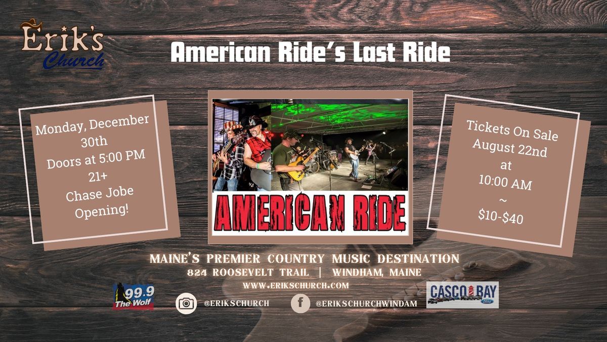 American Ride's Last Ride