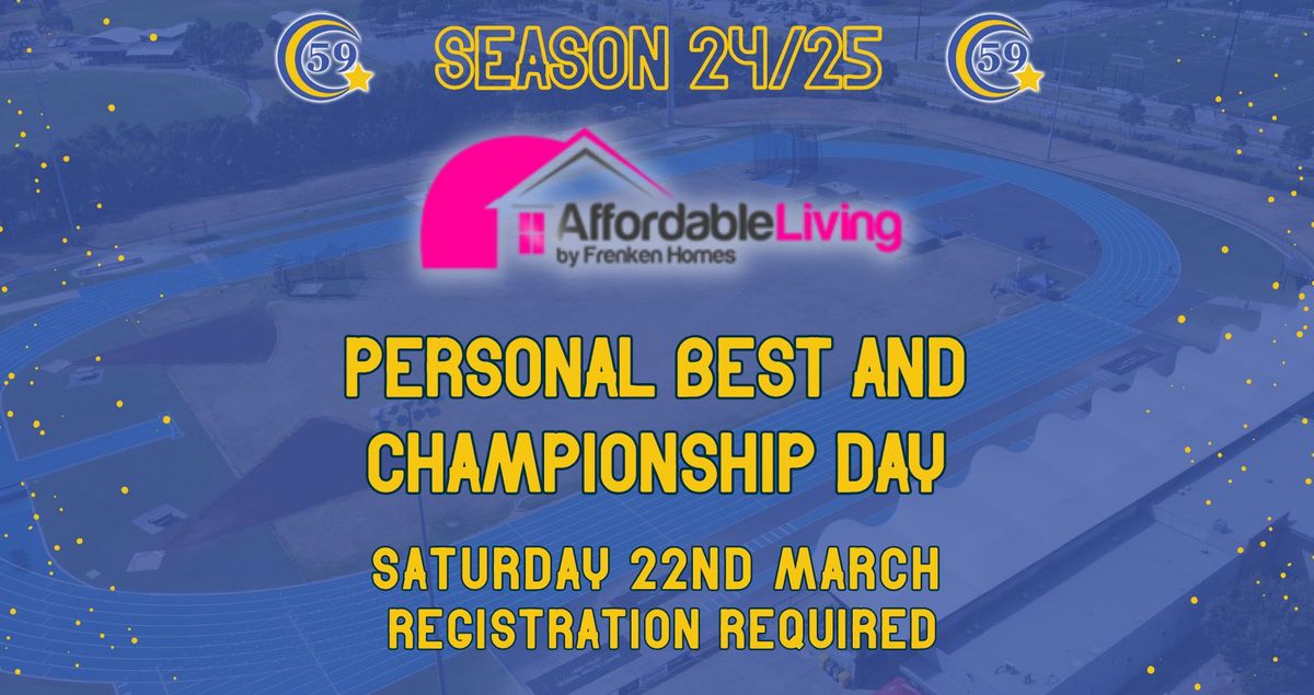 24\/25 Frenken Homes PB & Champ Day | Saturday 22nd March | REGISTRATION REQUIRED