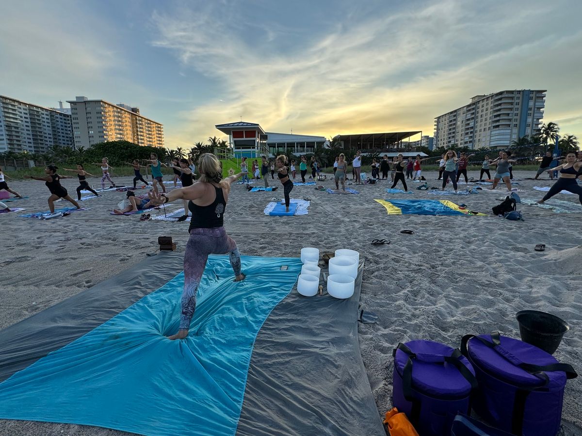 FULL MOON BEACH YOGA! (Pompano)