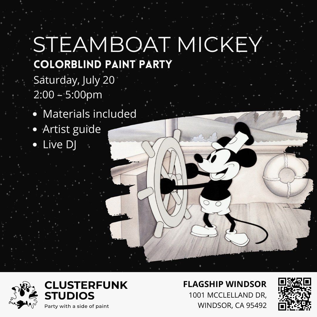 Steamboat Mickey Paint Party