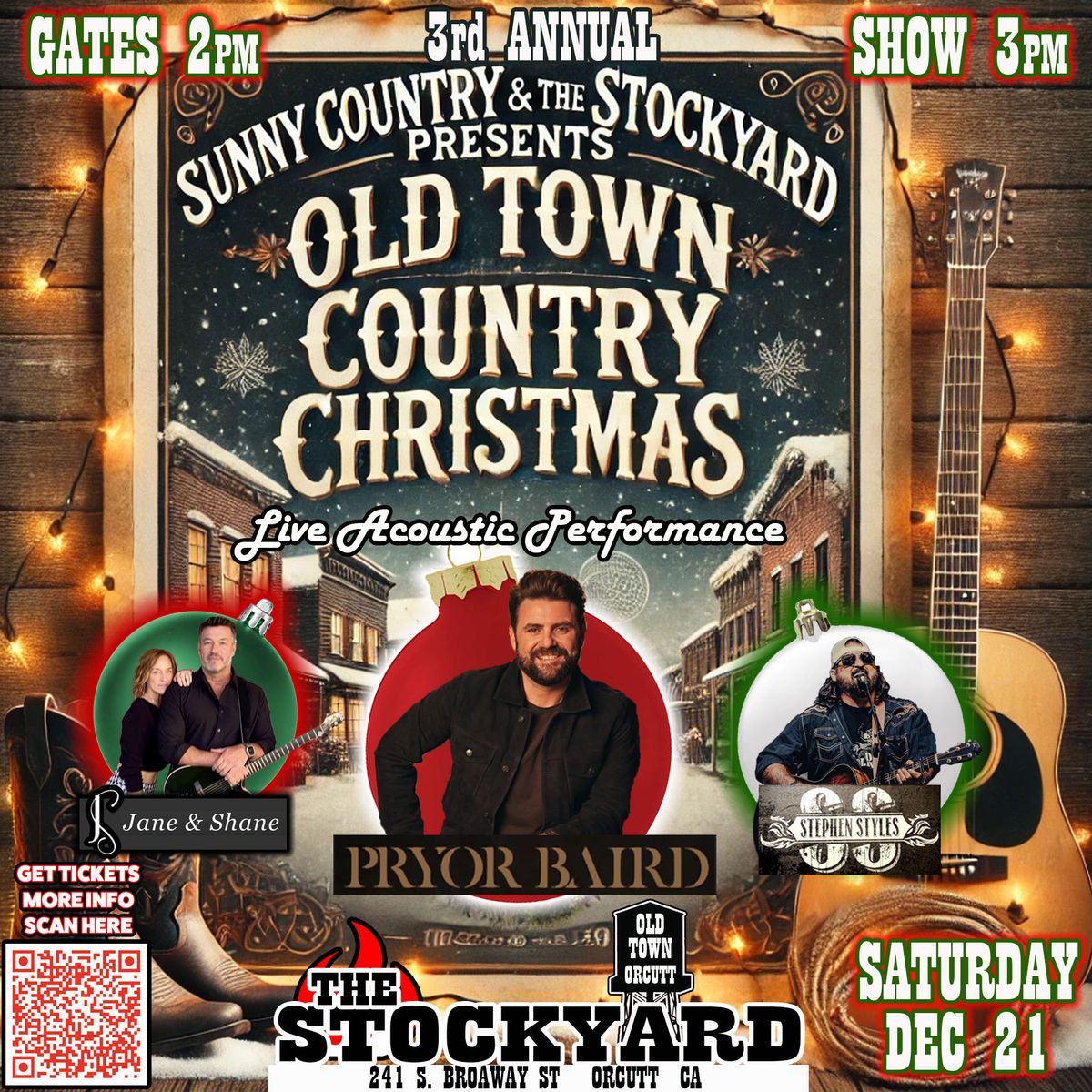 3RD ANNUAL OLD TOWN COUNTRY CHRISTMAS @ THE STOCKYARD