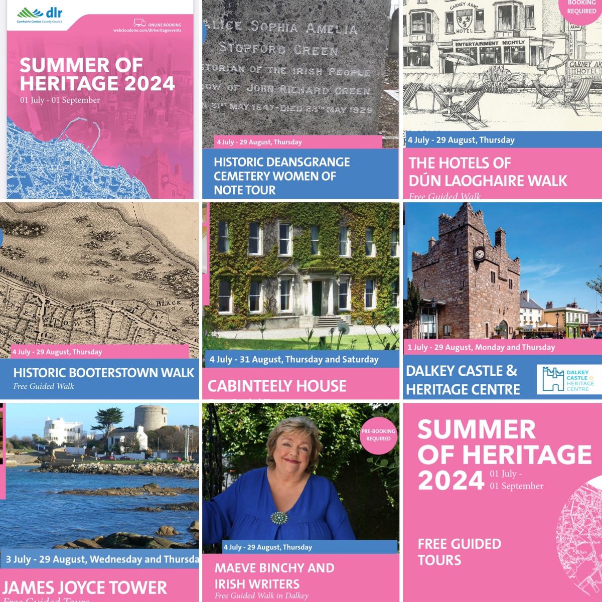 THURSDAYS GUIDED TOURS dlr Summer of Heritage 2024, Dún Laoghaire