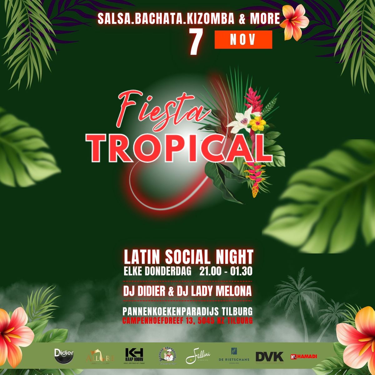 Fiesta Tropical Tilburg Elke Donderdag \ud83c\udf34 \/ Do. 07 Nov 