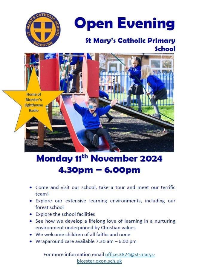 St Mary\u2019s Open Evening