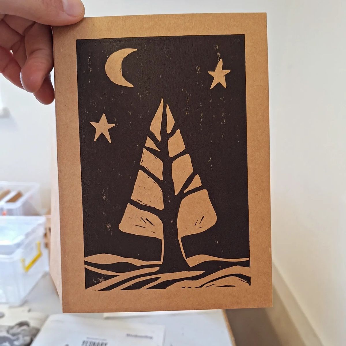 Christmas Linocut workshop