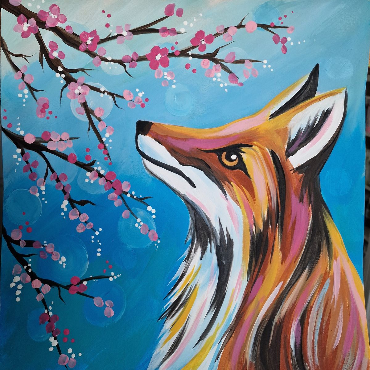 Fox Paint & Prosecco Night, with buffet, at Jennys Cafe, Chard