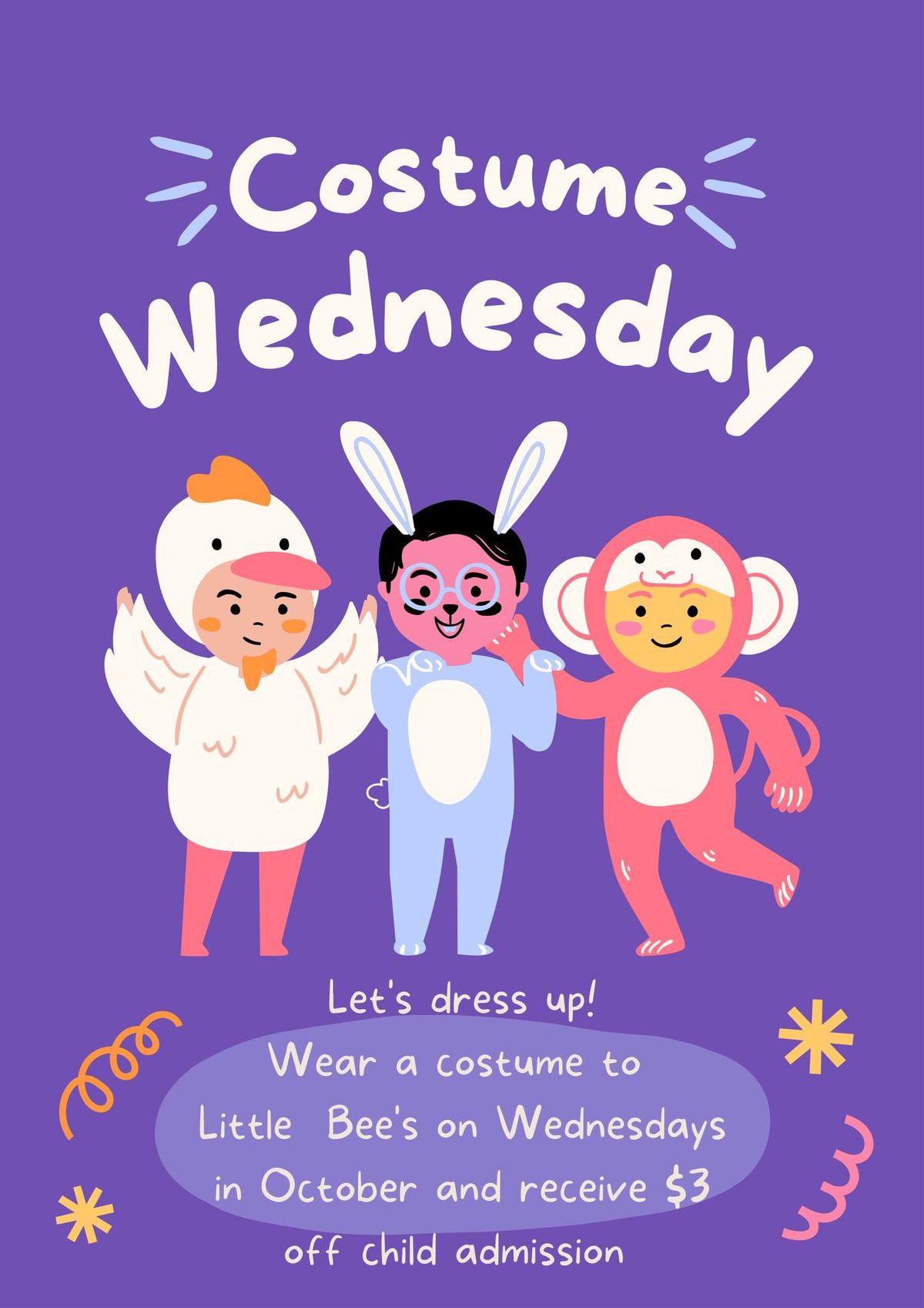 Costume Wednesdays at Little Bee's