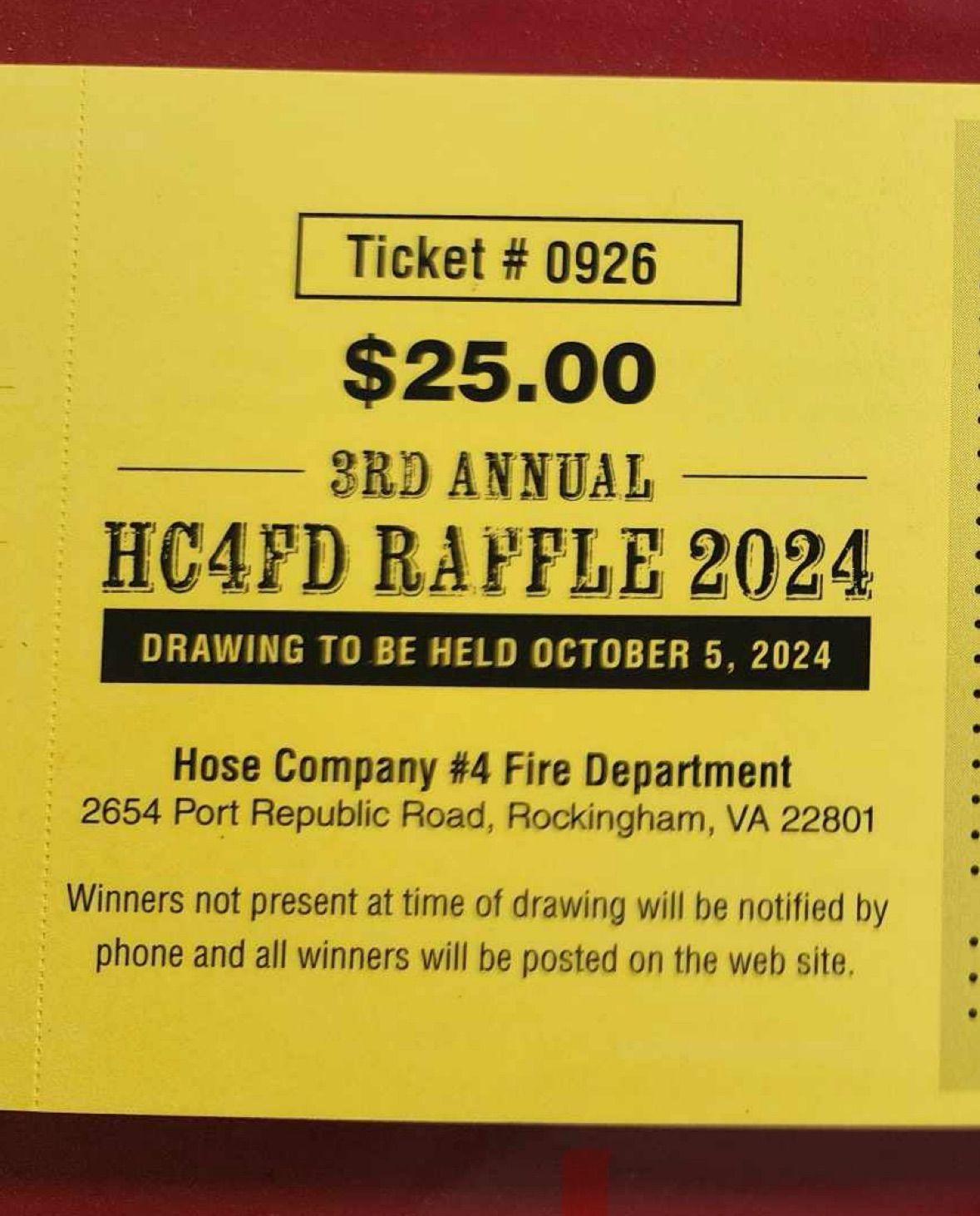 3rd Annual Sportsman\u2019s Raffle