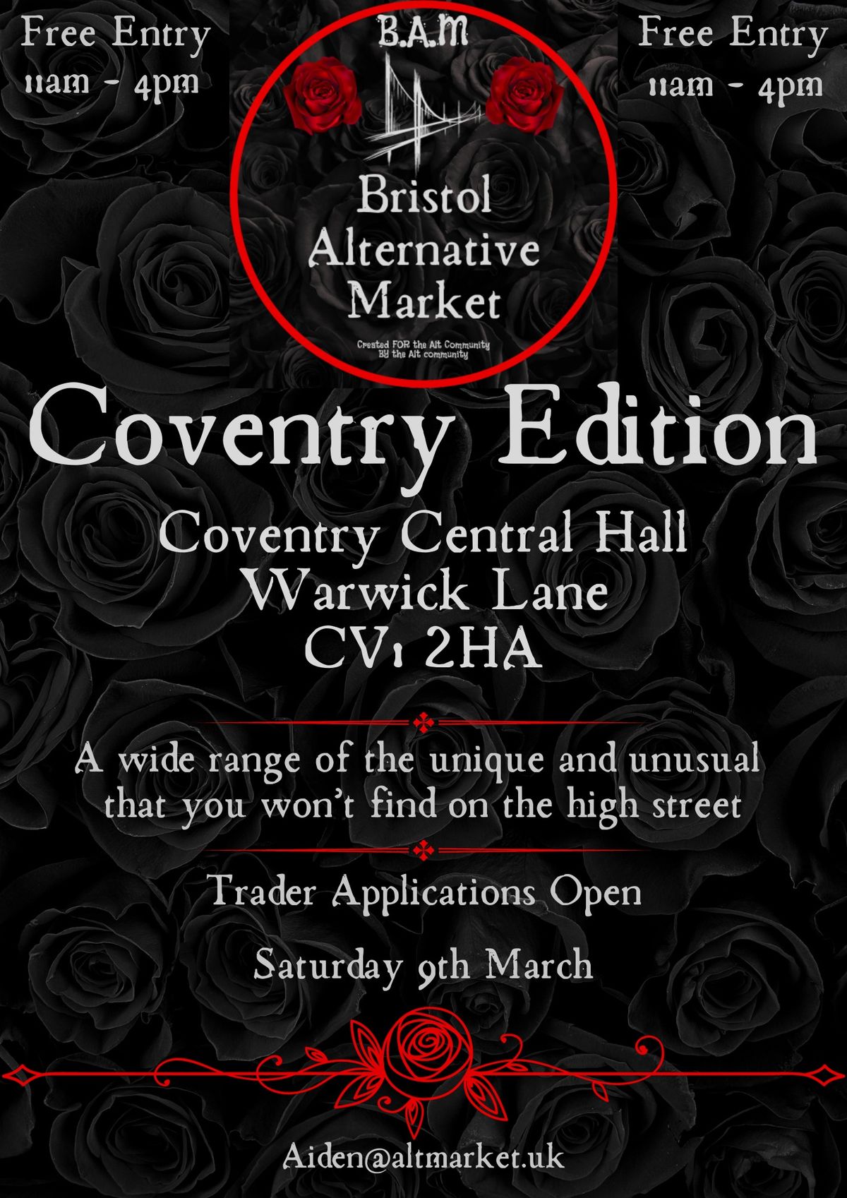 Coventry Edition of Bristol Alternative Market (BAM)