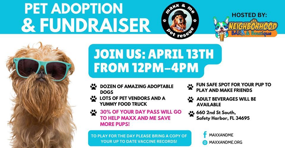 MAXX AND ME RESCUE ADOPTION AND FUNDRAISING EVENT