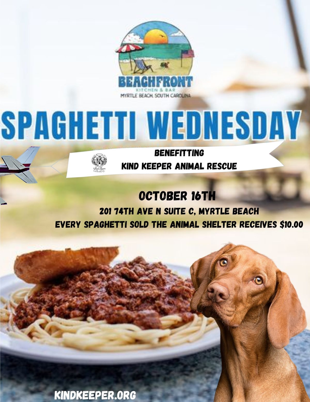 Order Spaghetti to Benefit Kind Keeper Animal Rescue 