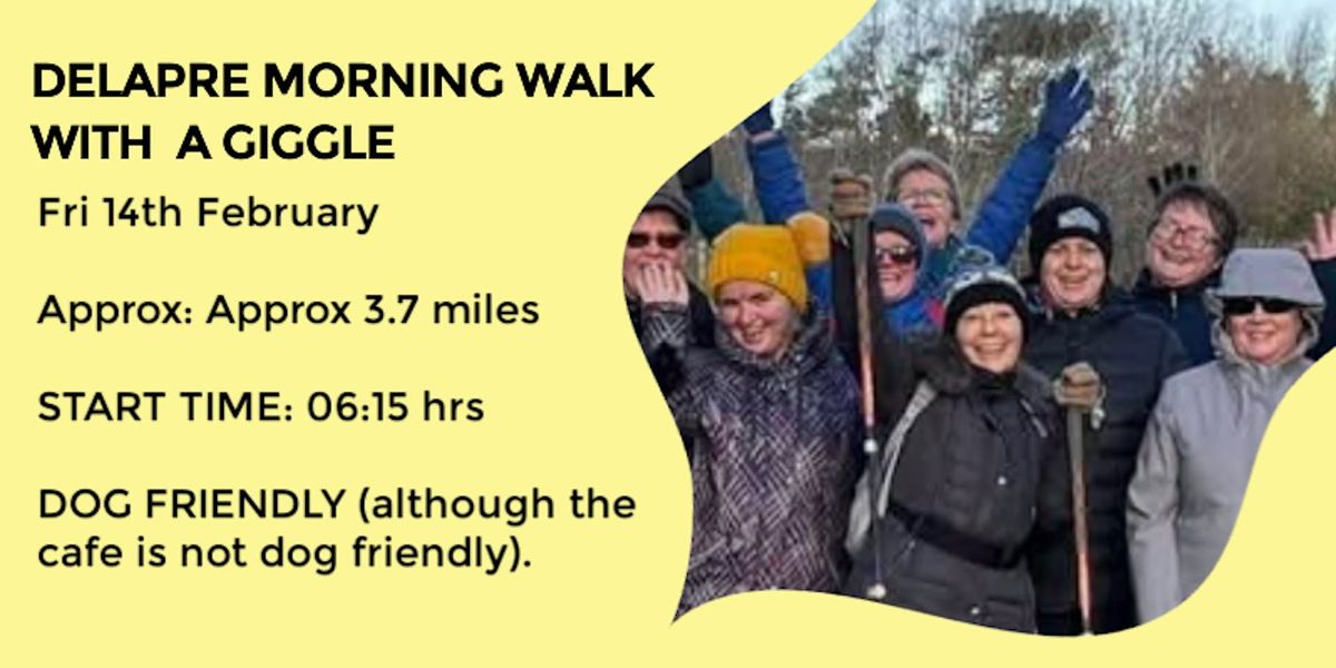 THE GIGGLING DELAPRE MORNING WALK | 4 MILES | MODERATE| NORTHANTS