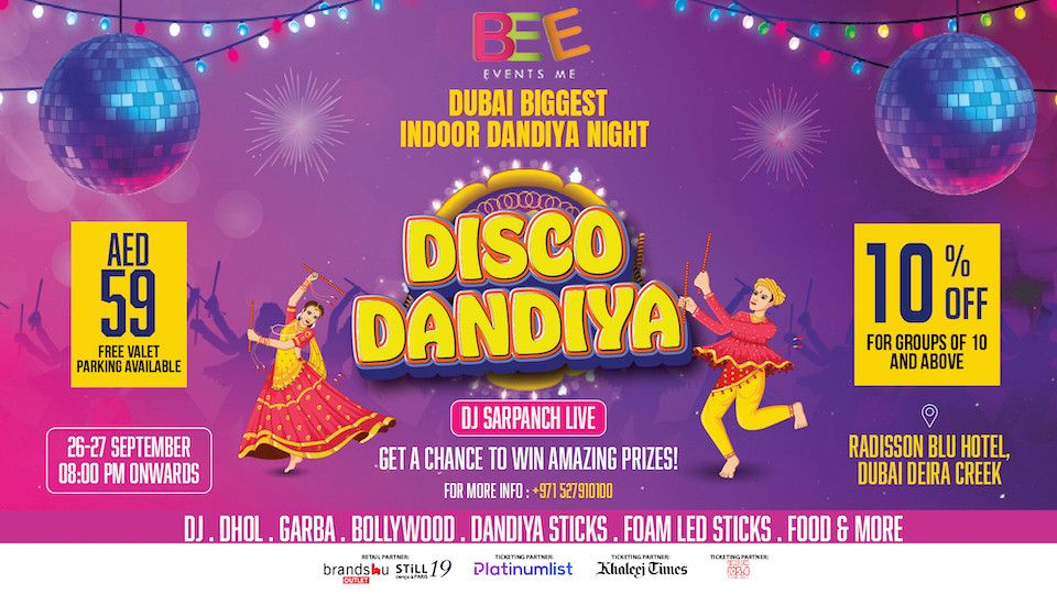 Disco Dandiya Night at Radisson Blu, Deira Creek