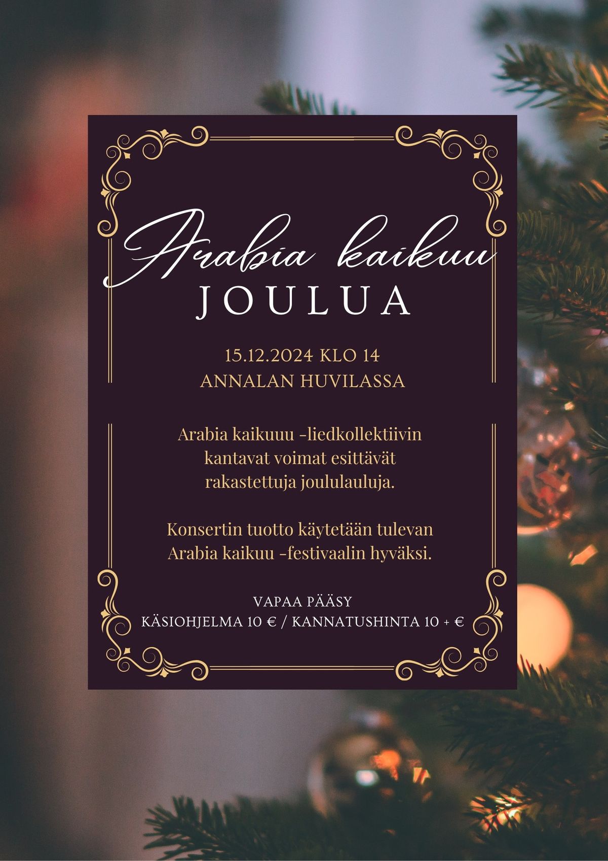 Arabia kaikuu joulua