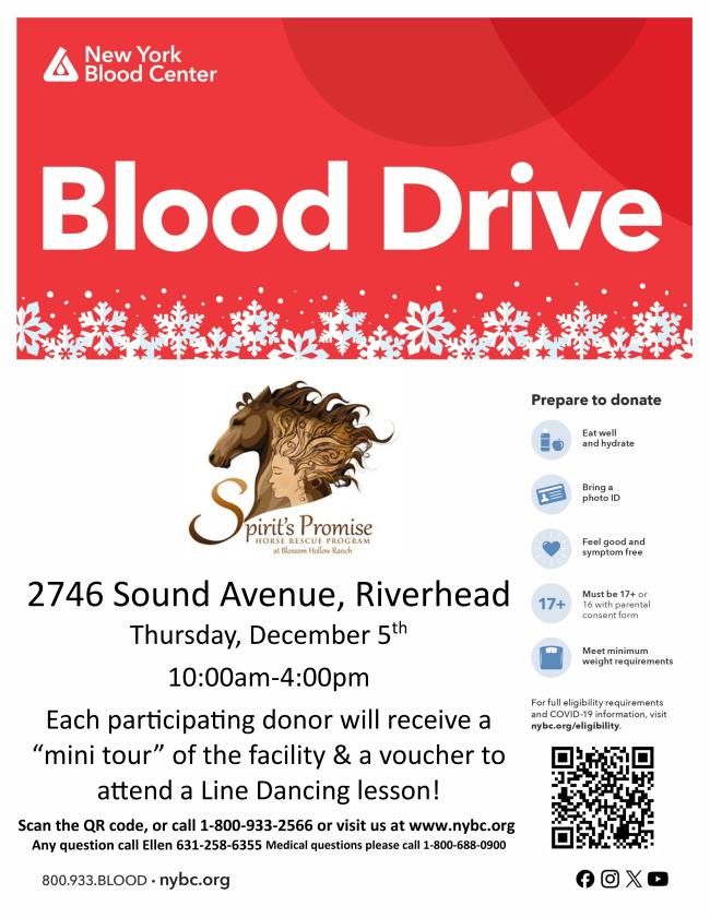 First Annual Blood Drive