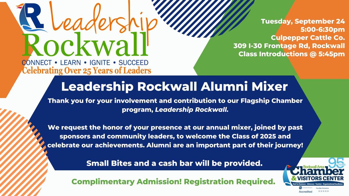 Leadership Rockwall Alumni Mixer 2024