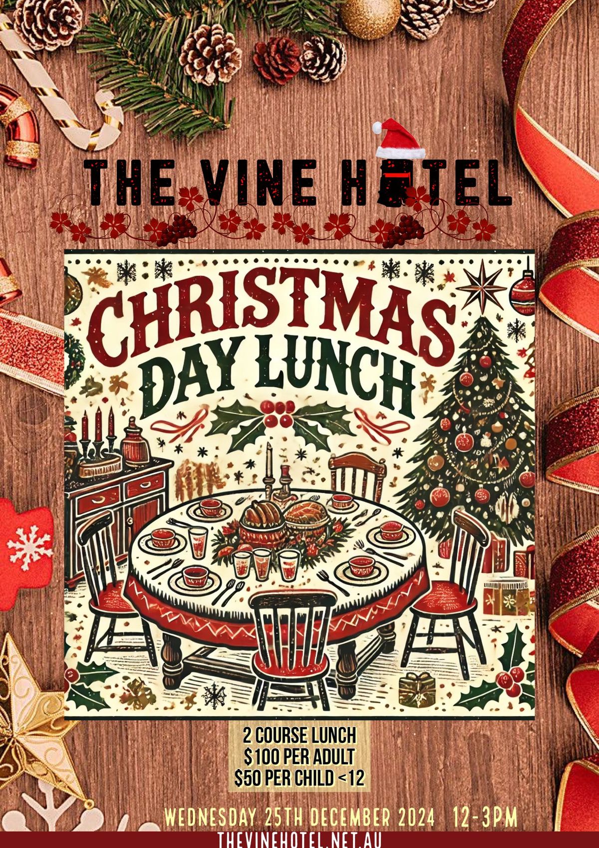 Christmas Day lunch at The Vine Hotel Wangaratta