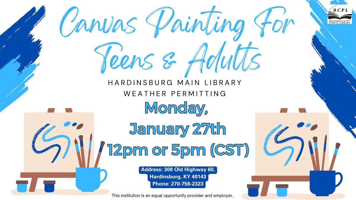 Hardinsburg: Adult & Teen Canvas Painting