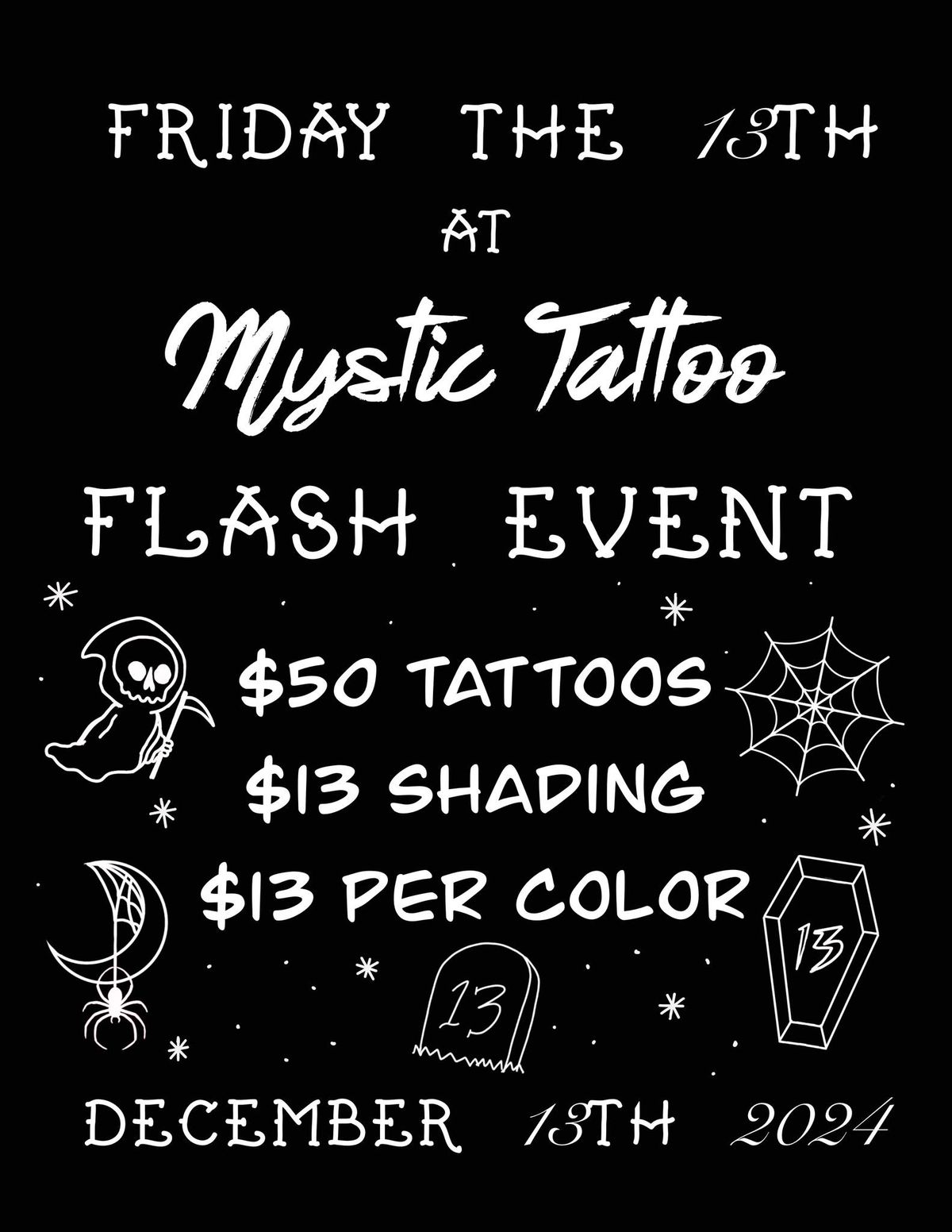 Mystic Tattoo's Friday the 13th