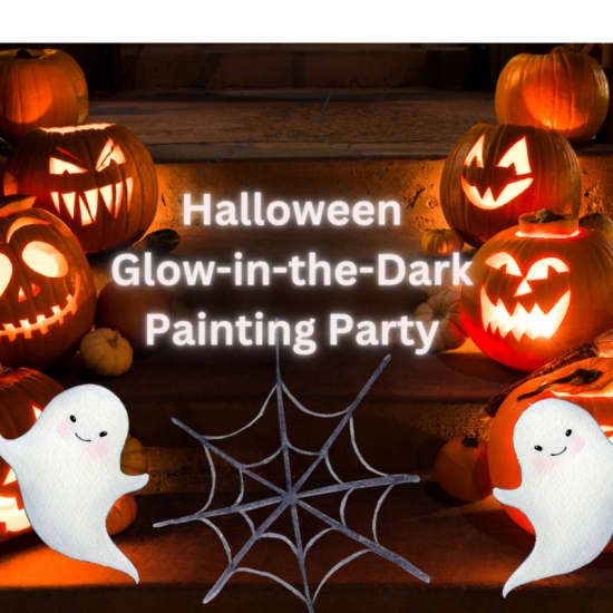 Halloween Glow-in-the-Dark Painting Party \u2013 Step by Step!