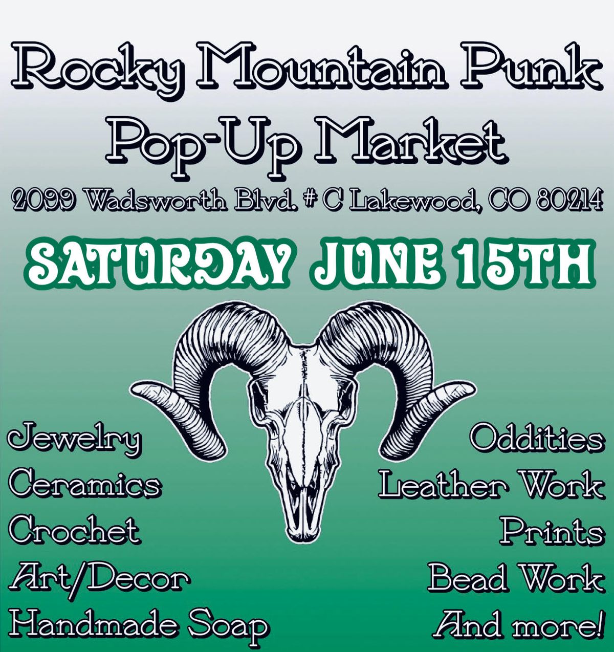 June Pop-Up Market @ Rocky Mountain Punk Nature Art