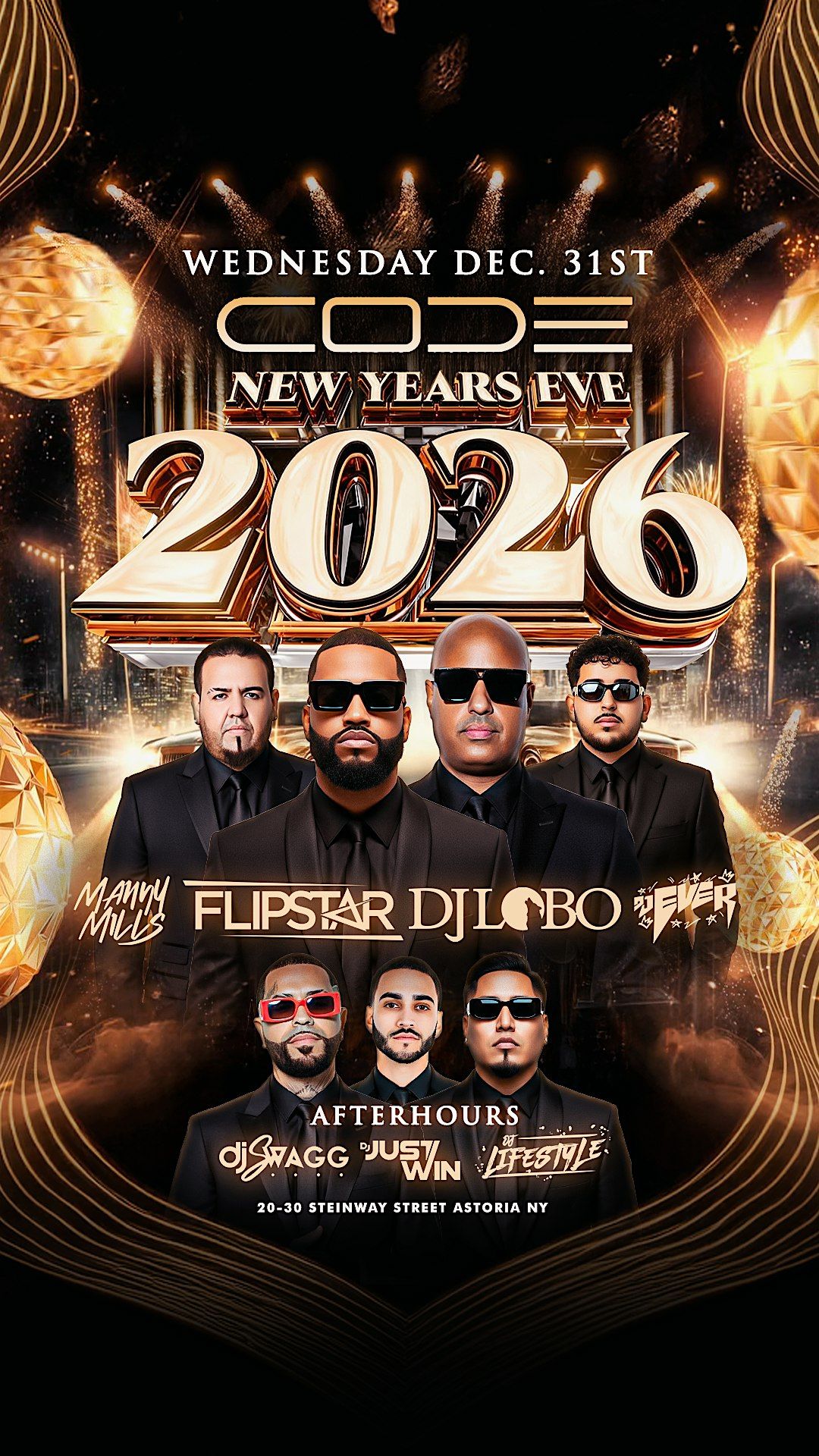 The Ultimate New Years Eve Celebration at CODE Astoria