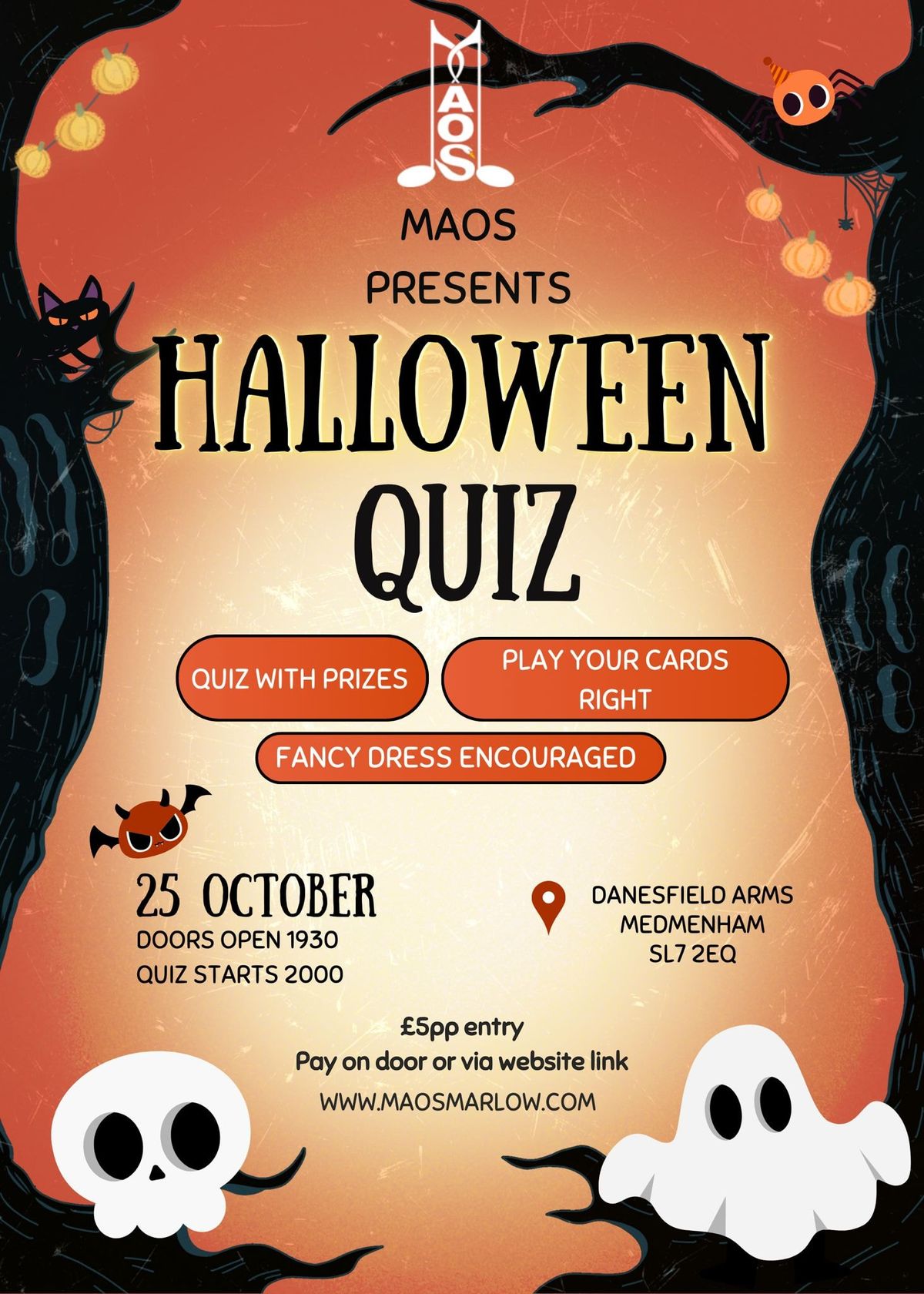 MAOS Fundraiser - Halloween Quiz