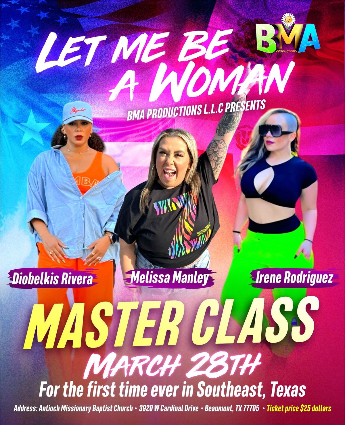 LET ME BE A WOMAN ZUMBA MEGA MASTERCLASS IN BEAUMONT,TEXAS