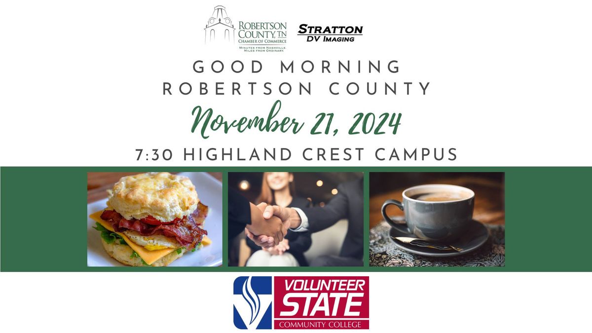 Good Morning Robertson County - Sponsorship Available 