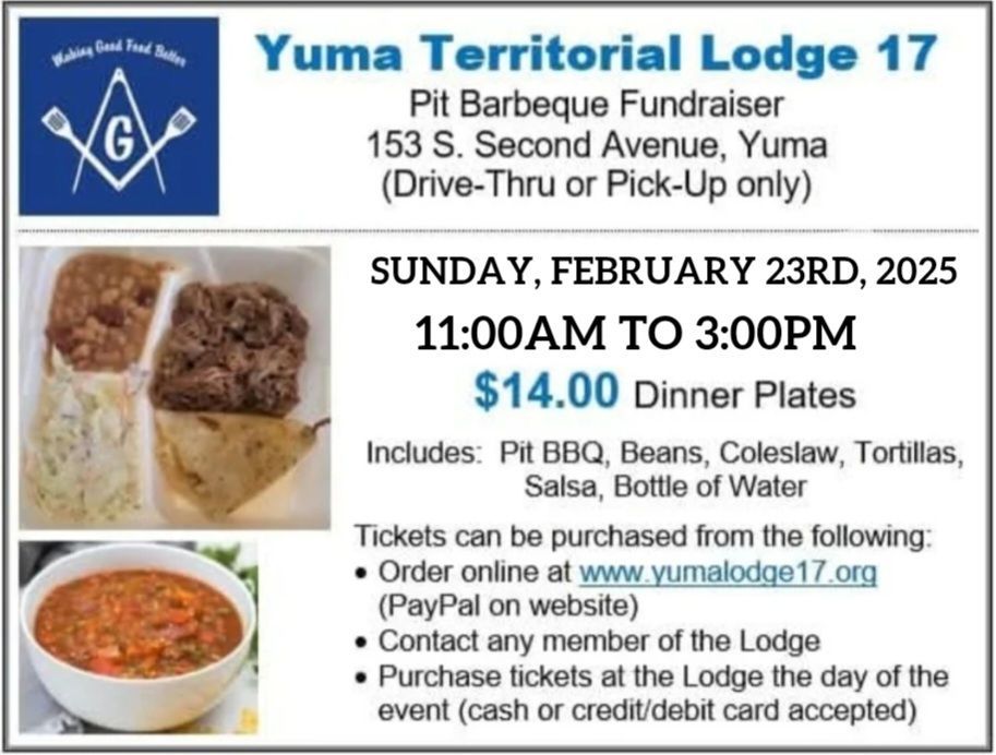 Yuma Territorial Lodge 17 Annual BBQ