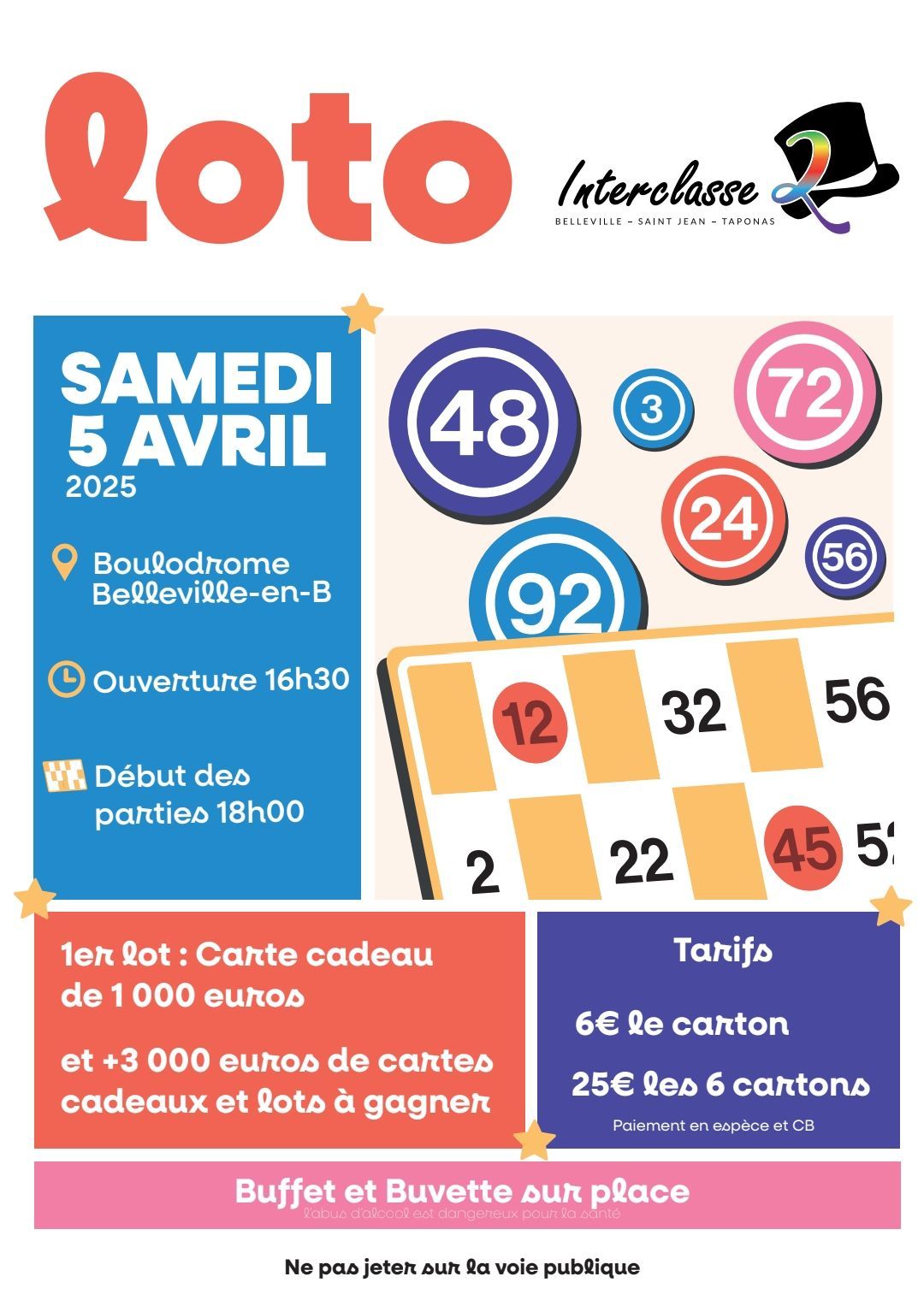 loto interclasse en 2 belleville 69