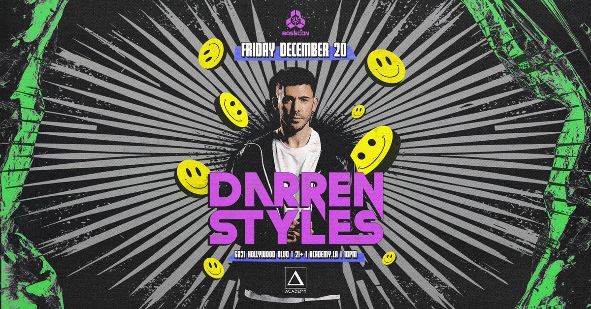 Basscon: Darren Styles at Academy LA