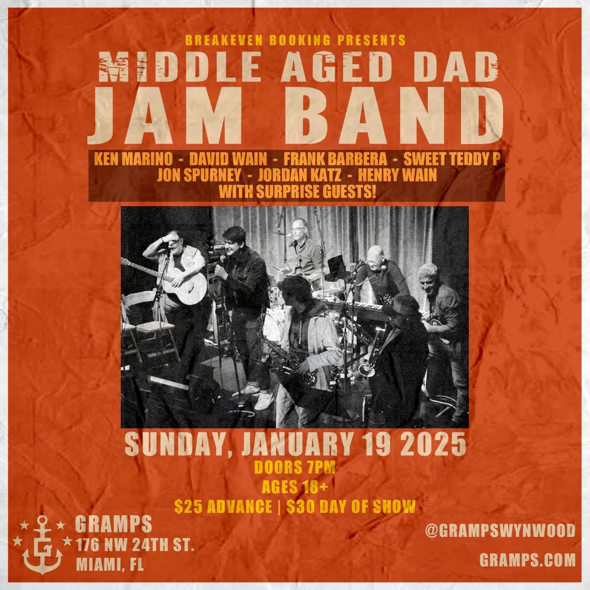 Middle Aged Dad Jam Band - Live in Miami