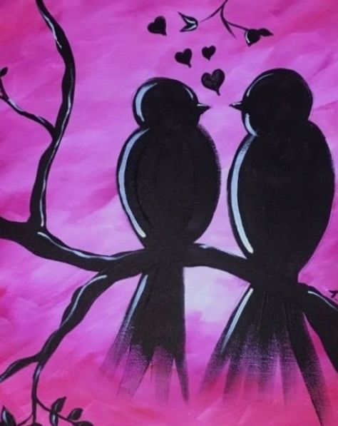 Paint & Sip - Love Birds