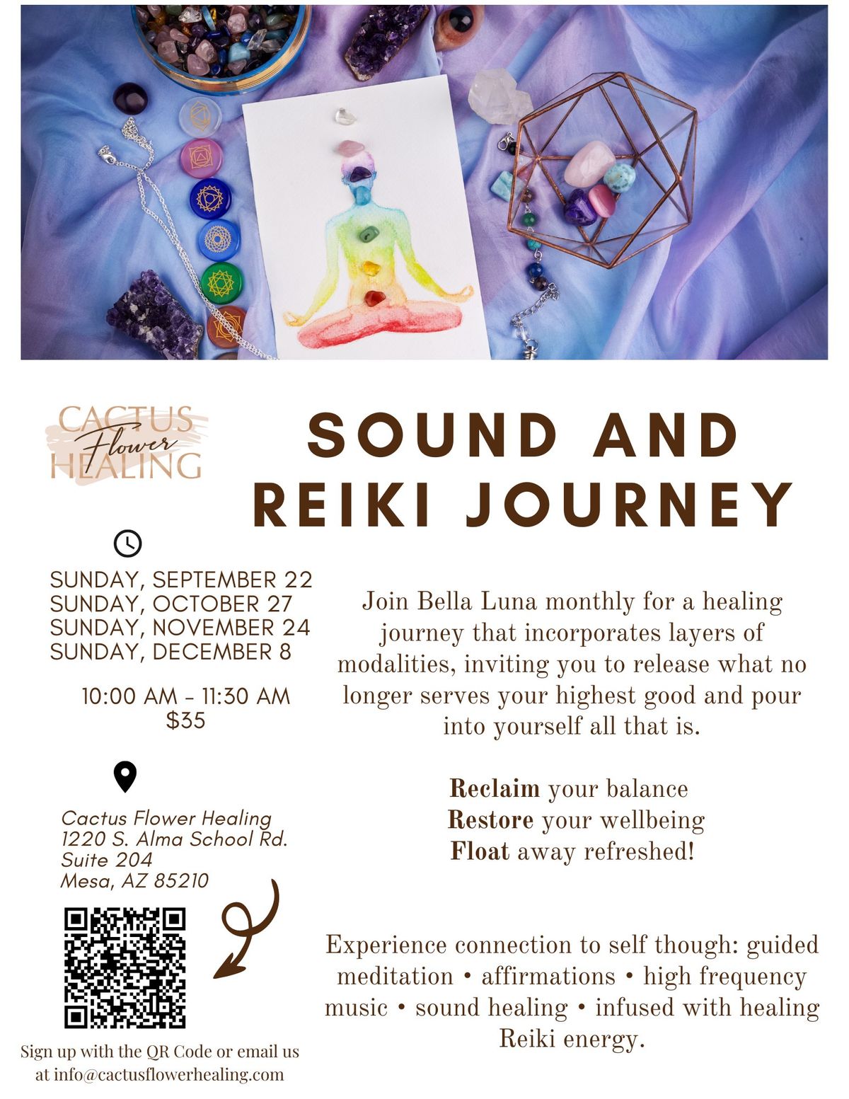 Sound Healing and Reiki Journey