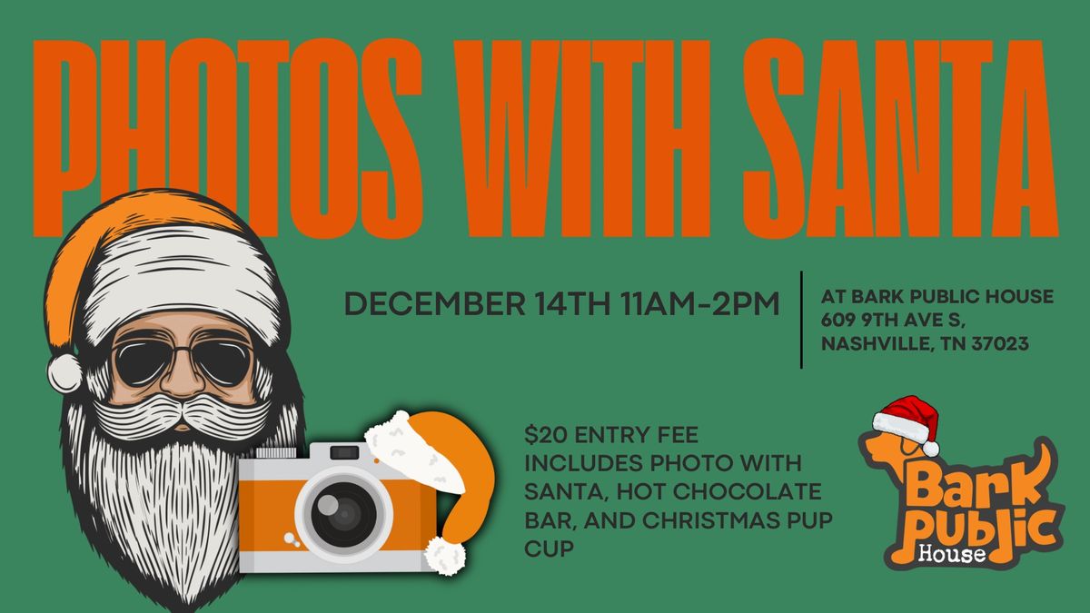 Photos With Santa: Professional Pet Photos, Hot Chocolate Bar, & Christmas Pup Cups!