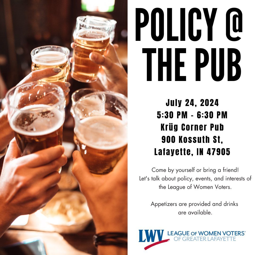 Policy @ the Pub