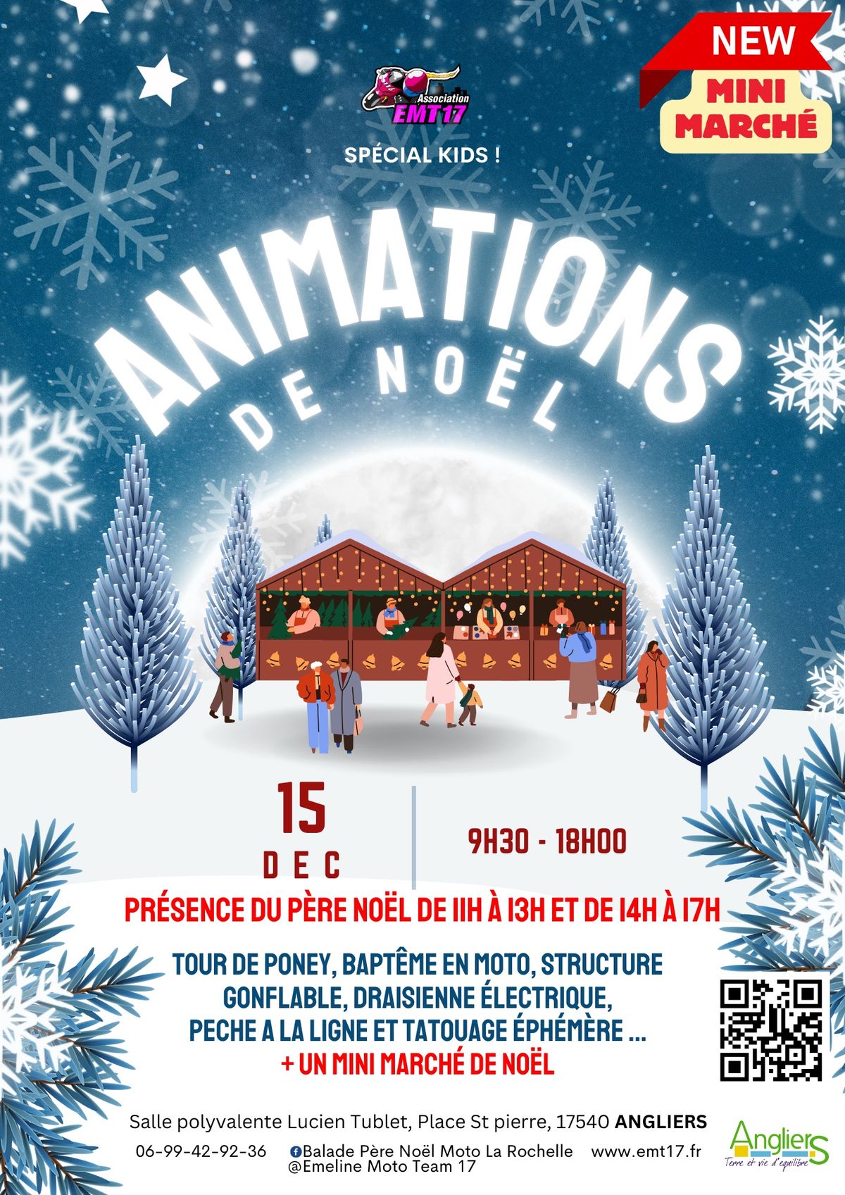 March\u00e9 de No\u00ebl et ses animations enfants ANGLIERS