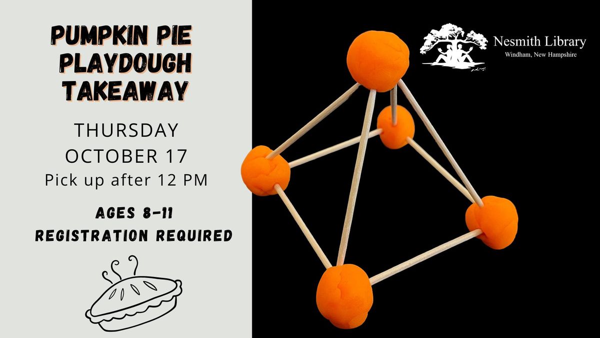 October STEAM Takeaway: Pumpkin Pie Playdough