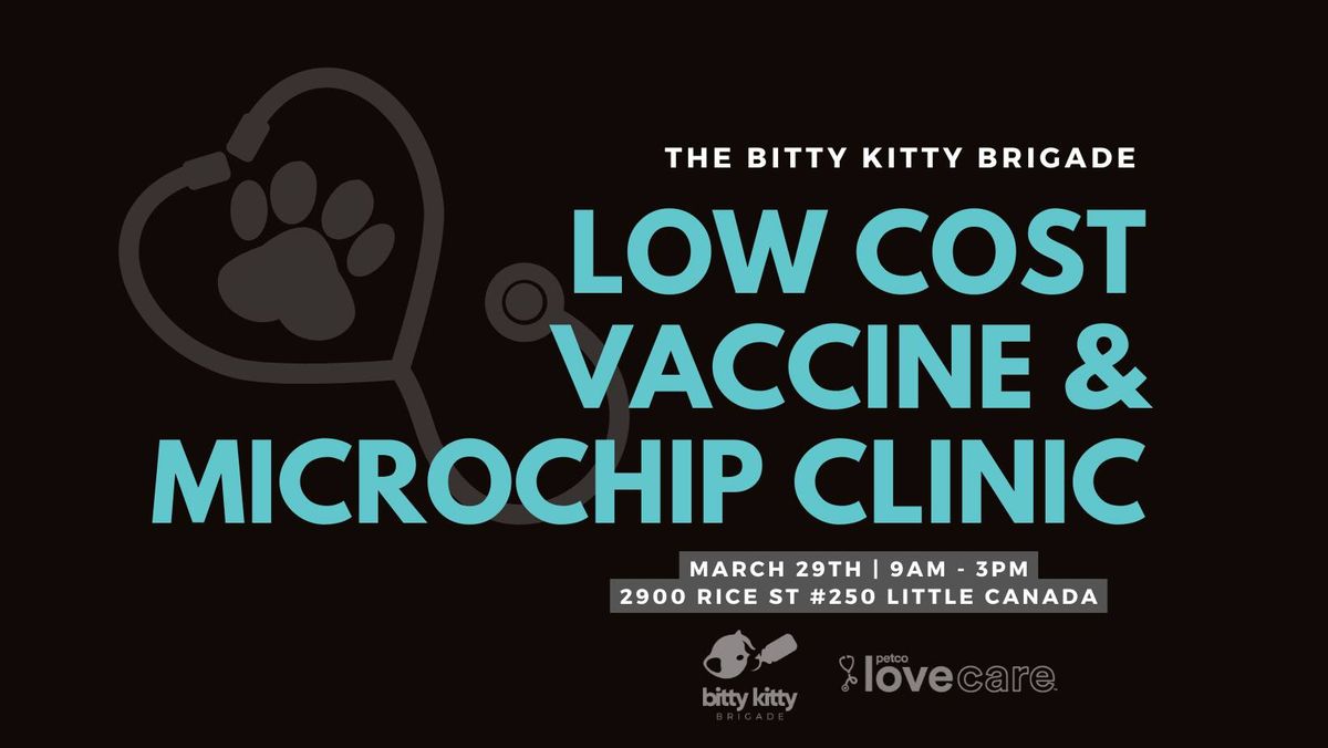 Low-cost Vaccine & Microchip Clinic