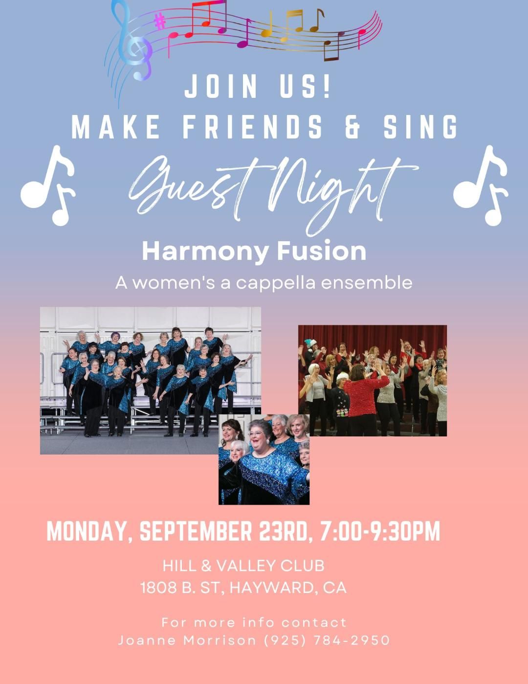 Guest Night with Harmony Fusion Chorus