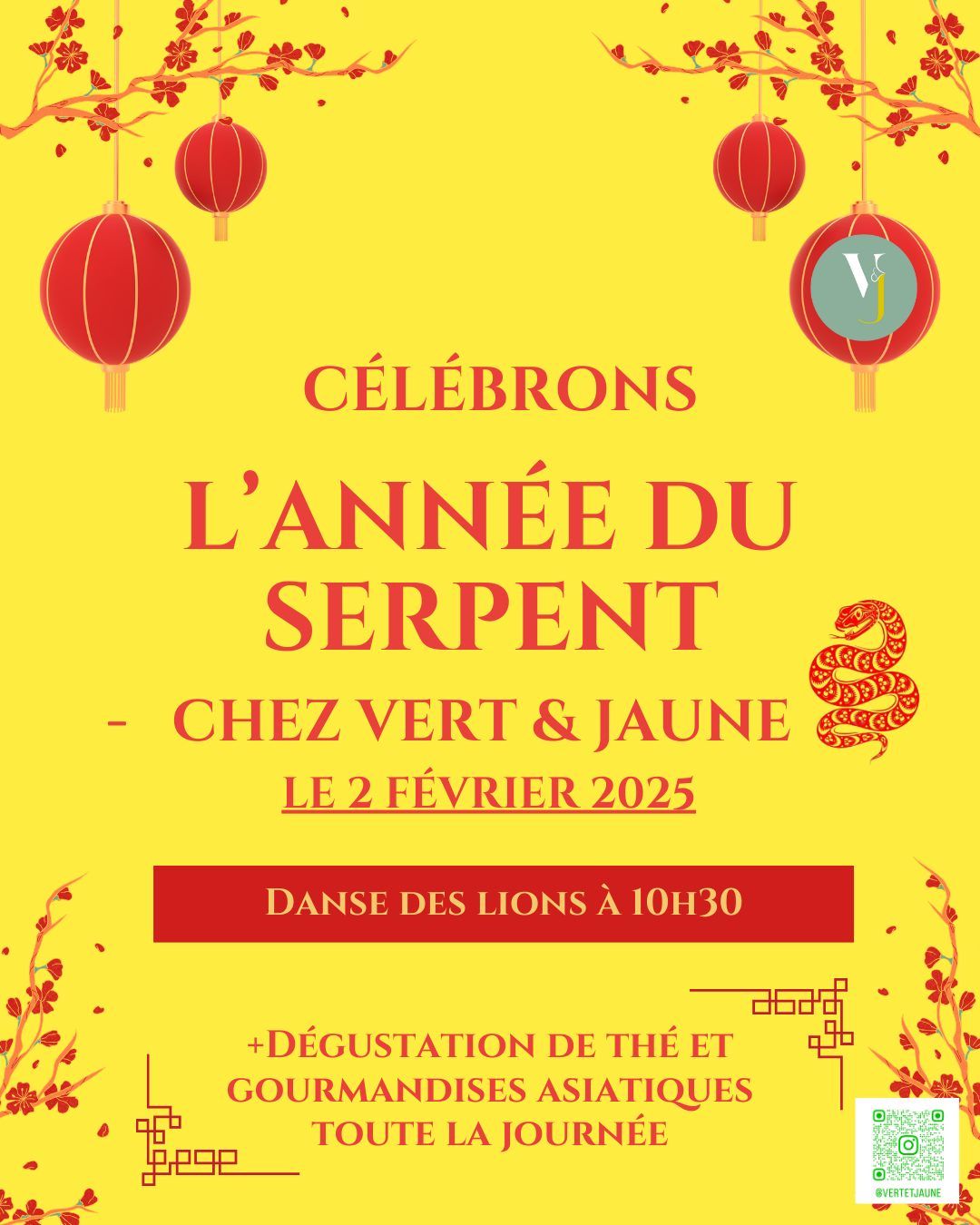 Invitation f\u00eate nouvel an chinois 2025