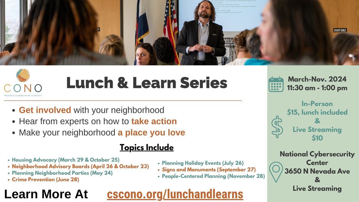 Lunch & Learn: Housing Advocacy Workshop