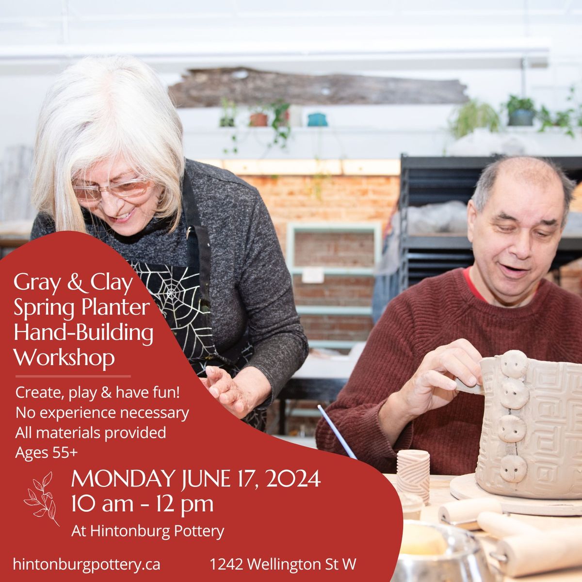 Gray & Clay Spring Planter Hand-Building Workshop